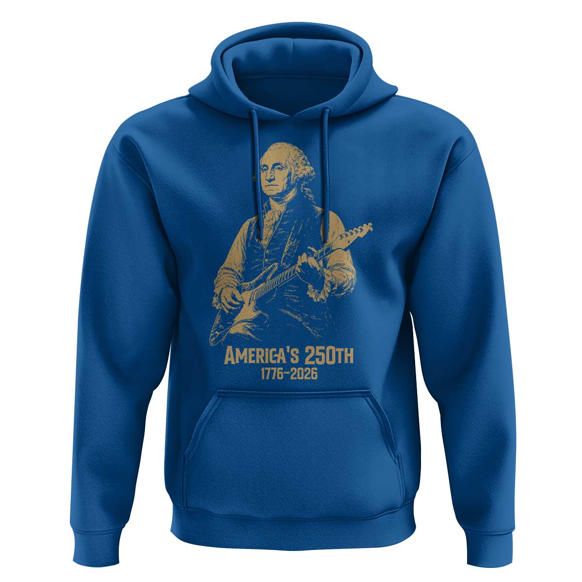 America's 250th George Washington Rock Star Hoodie Funny Electric Guitar Player Vintage 1776 to 2026 Semiquincentennial