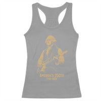 America's 250th George Washington Rock Star Racerback Tank Top Funny Electric Guitar Player Vintage 1776 to 2026 Semiquincentennial