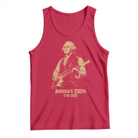 America's 250th George Washington Rock Star Tank Top Funny Electric Guitar Player Vintage 1776 to 2026 Semiquincentennial