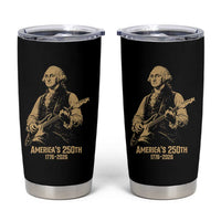 America's 250th George Washington Rock Star Tumbler Cup Funny Electric Guitar Player Vintage 1776 to 2026 Semiquincentennial