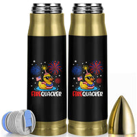 Firequacker Funny Patriotic Rubber Duck Bullet Tumbler Cool American Flag Sunglasses and Stars Swim Ring Summer Fireworks