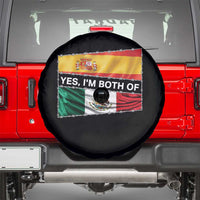 Spain Mexico Heritage Pride Spare Tire Cover Yes I'm Both Identity Roots for Hispanics Latinos - Wonder Print Shop