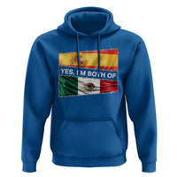 Spain Mexico Heritage Pride Hoodie Yes I'm Both Identity Roots for Hispanics Latinos - Wonder Print Shop
