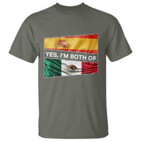 Spain Mexico Heritage Pride T Shirt Yes I'm Both Identity Roots for Hispanics Latinos TS02