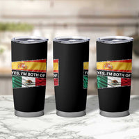 Spain Mexico Heritage Pride Tumbler Cup Yes I'm Both Identity Roots for Hispanics Latinos - Wonder Print Shop