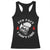 Fun Fact I Don’t Care Skull Racerback Tank Top Edgy Sarcastic Attitude - Wonder Print Shop