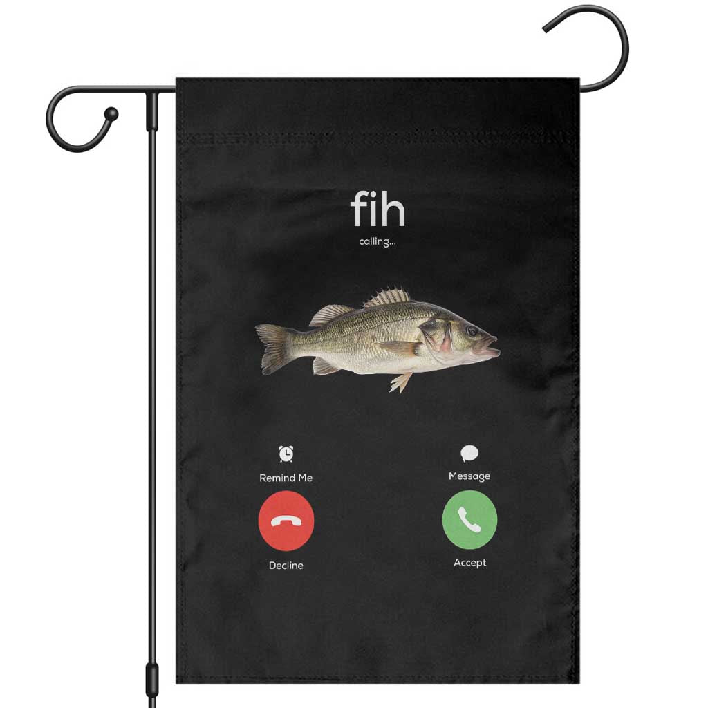 Fih Calling Funny Fish Garden Flag Fishing Lover Hilarious Phone Call Parody - Wonder Print Shop