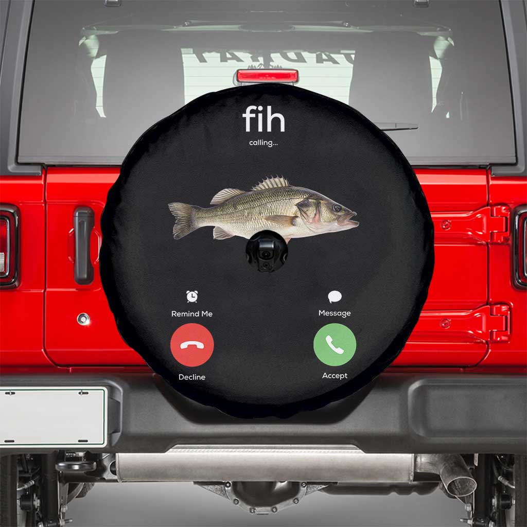 Fih Calling Funny Fish Spare Tire Cover Fishing Lover Hilarious Phone Call Parody - Wonder Print Shop