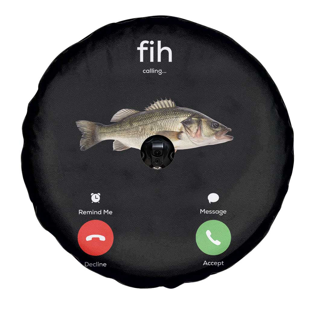 Fih Calling Funny Fish Spare Tire Cover Fishing Lover Hilarious Phone Call Parody - Wonder Print Shop