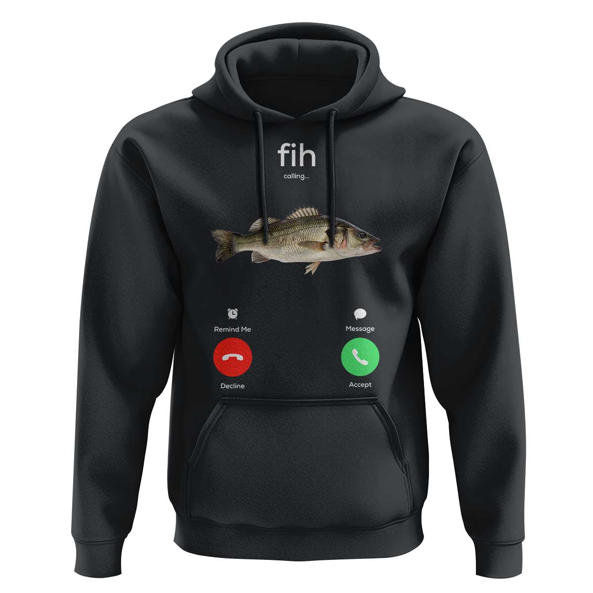 Fih Calling Funny Fish Hoodie Fishing Lover Hilarious Phone Call Parody - Wonder Print Shop