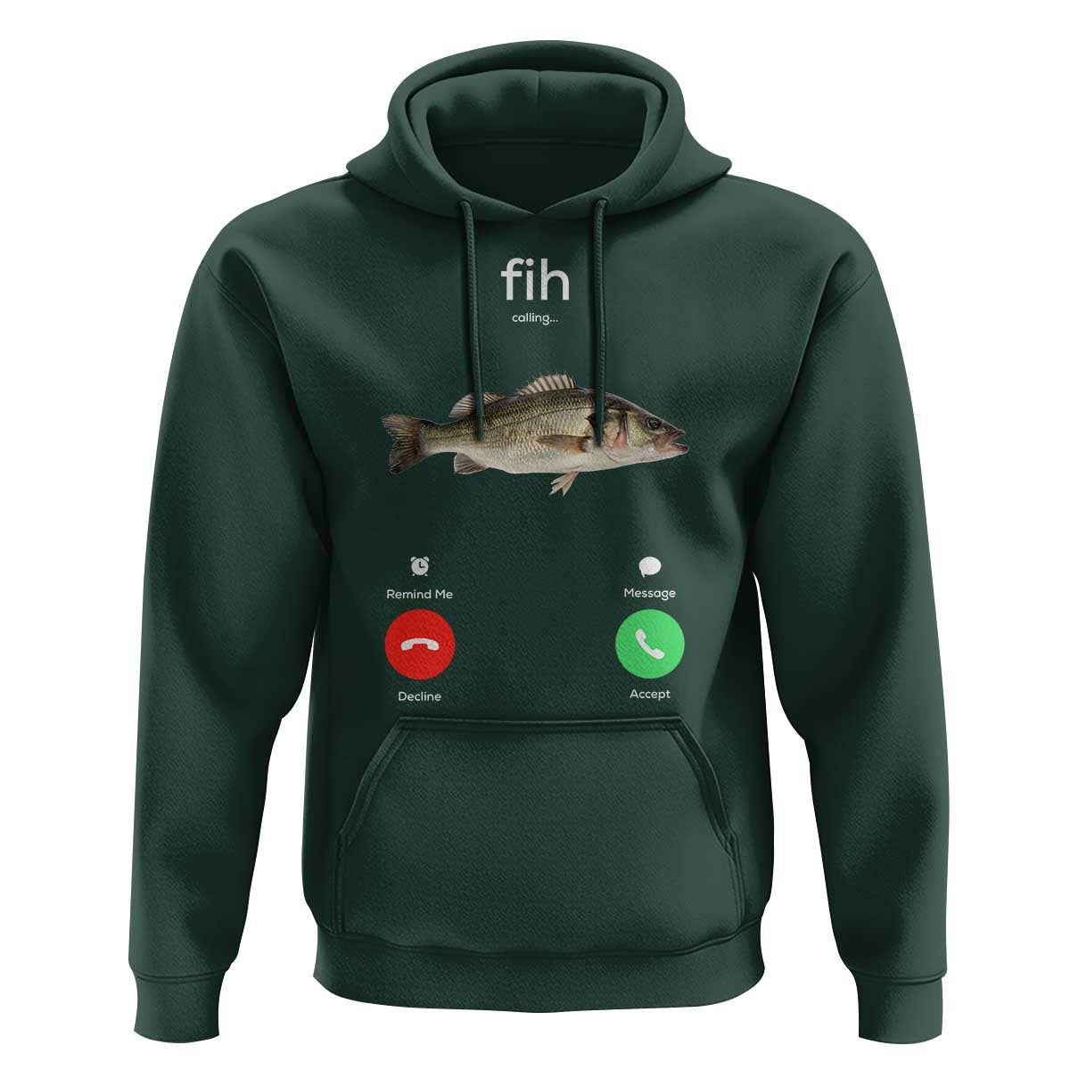 Fih Calling Funny Fish Hoodie Fishing Lover Hilarious Phone Call Parody - Wonder Print Shop
