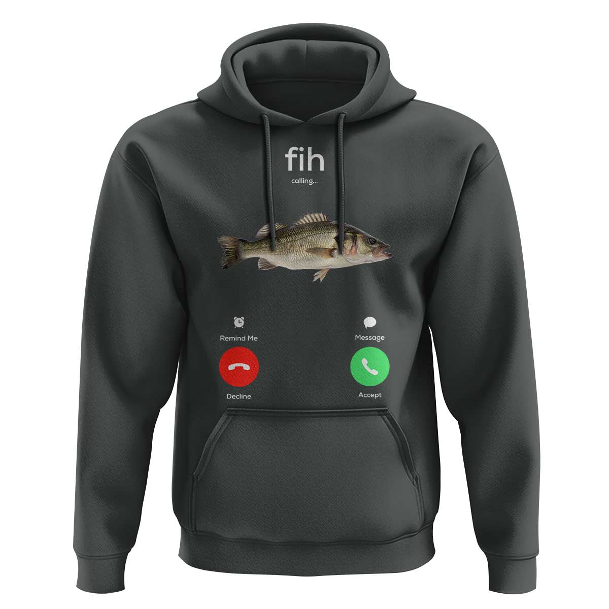 Fih Calling Funny Fish Hoodie Fishing Lover Hilarious Phone Call Parody - Wonder Print Shop