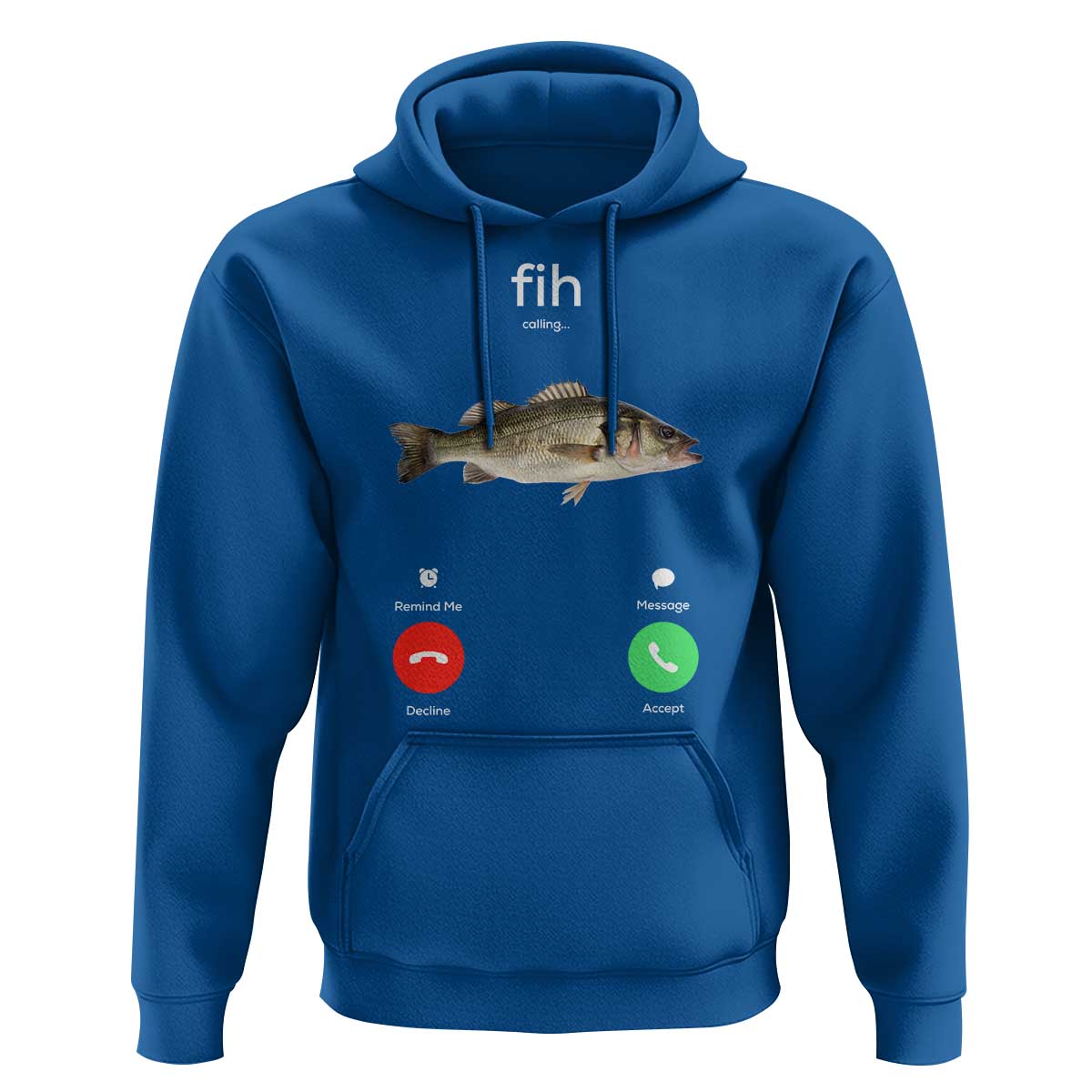 Fih Calling Funny Fish Hoodie Fishing Lover Hilarious Phone Call Parody - Wonder Print Shop