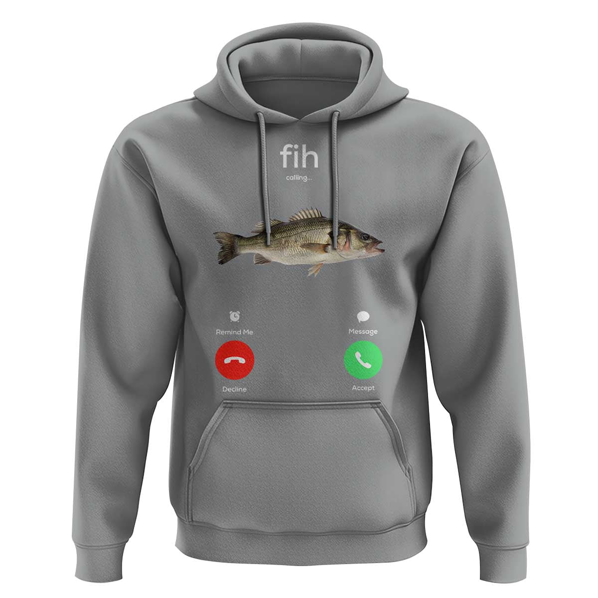 Fih Calling Funny Fish Hoodie Fishing Lover Hilarious Phone Call Parody - Wonder Print Shop