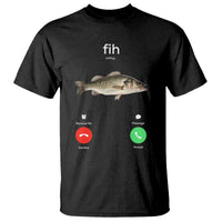 Fih Calling Funny Fish T Shirt Fishing Lover Hilarious Phone Call Parody - Wonder Print Shop