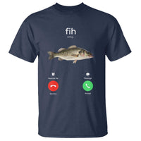 Fih Calling Funny Fish T Shirt Fishing Lover Hilarious Phone Call Parody - Wonder Print Shop