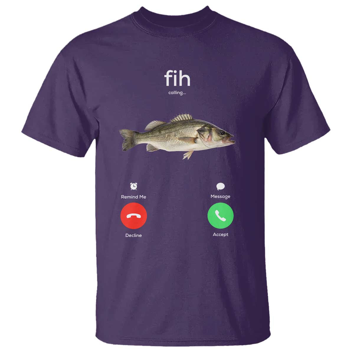 Fih Calling Funny Fish T Shirt Fishing Lover Hilarious Phone Call Parody - Wonder Print Shop
