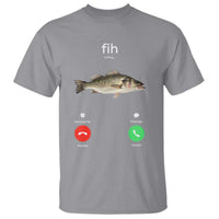 Fih Calling Funny Fish T Shirt Fishing Lover Hilarious Phone Call Parody - Wonder Print Shop