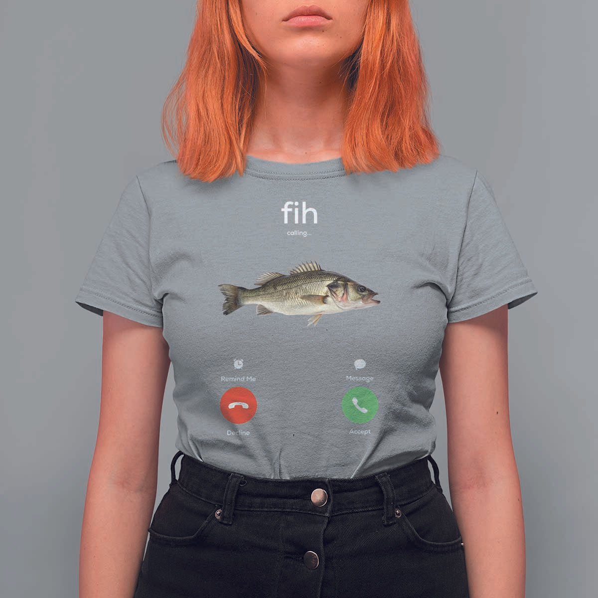 Fih Calling Funny Fish T Shirt For Women Fishing Lover Hilarious Phone Call Parody - Wonder Print Shop
