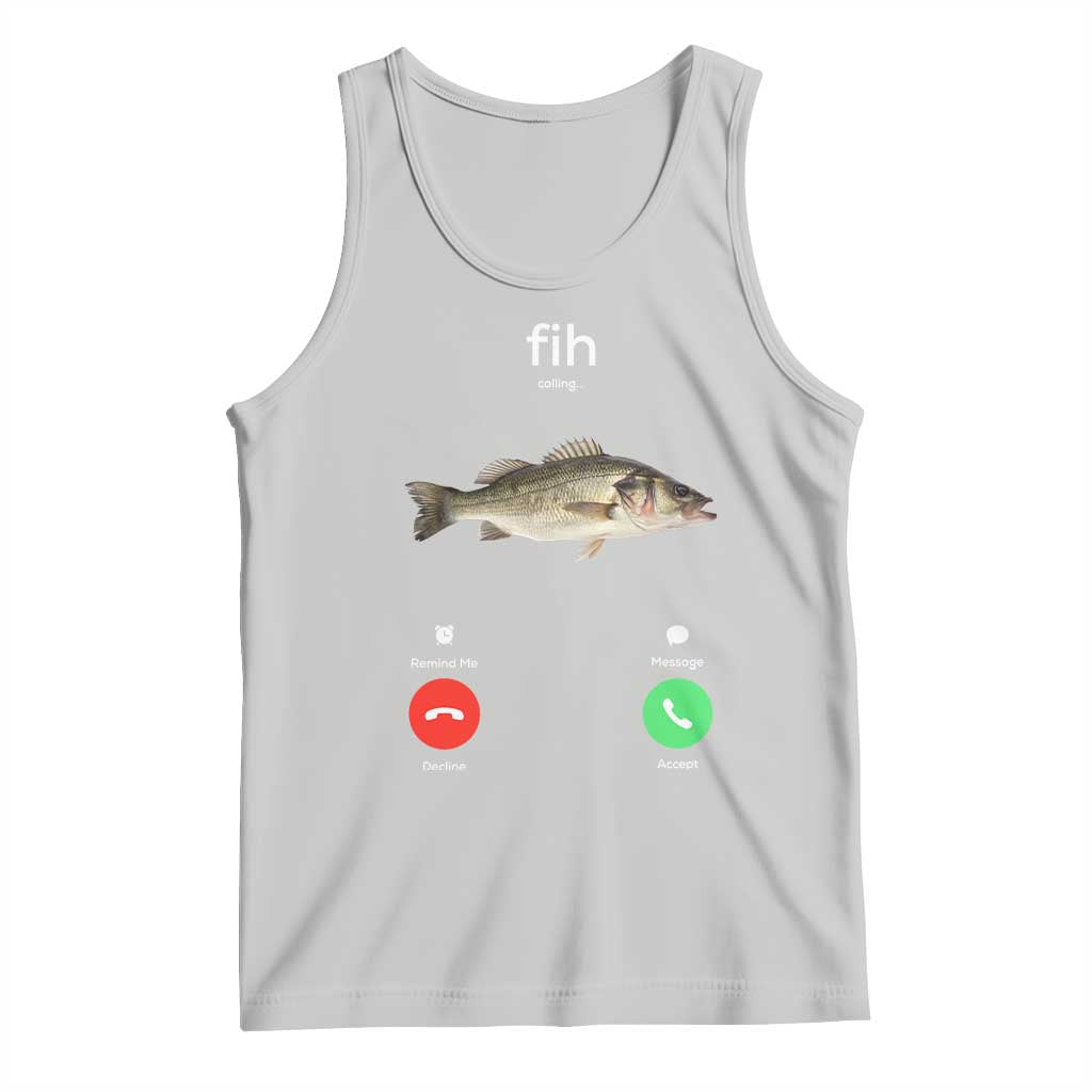 Fih Calling Funny Fish Tank Top Fishing Lover Hilarious Phone Call Parody - Wonder Print Shop