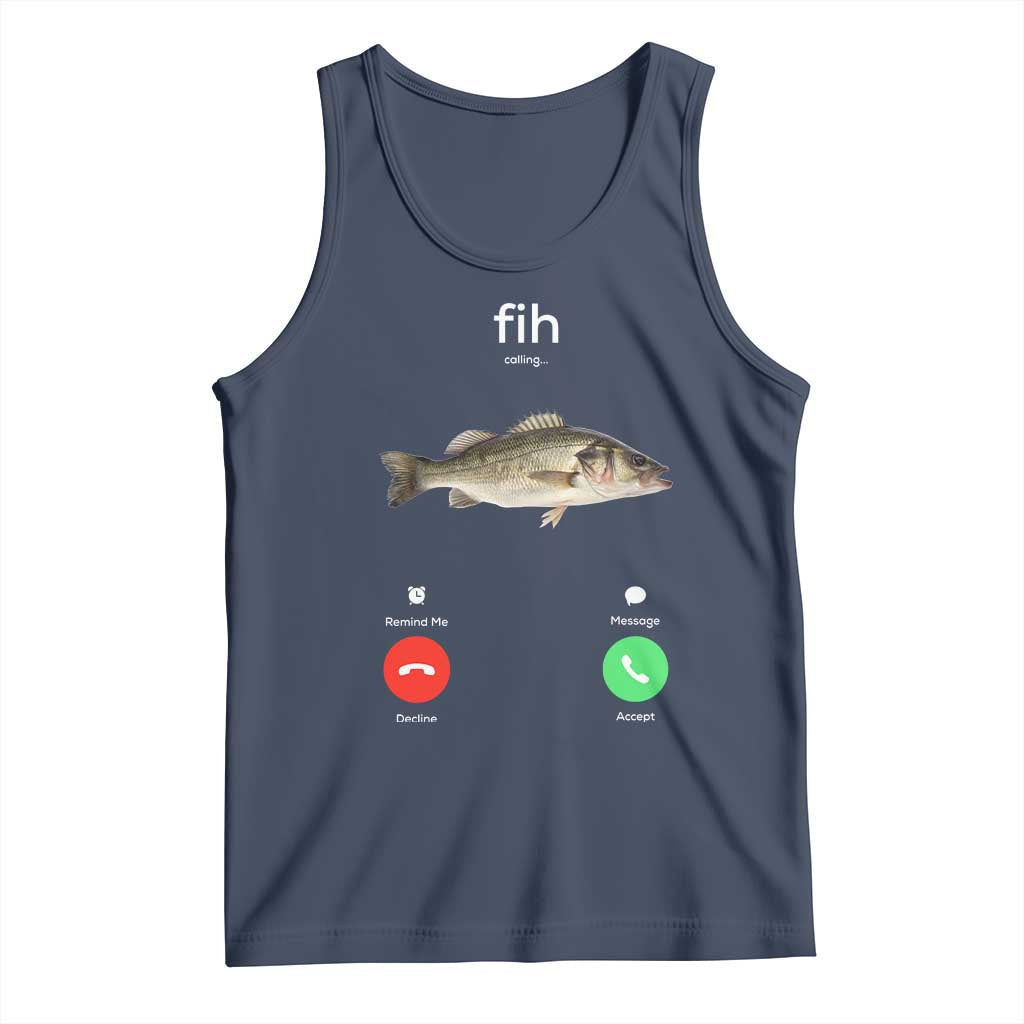Fih Calling Funny Fish Tank Top Fishing Lover Hilarious Phone Call Parody - Wonder Print Shop