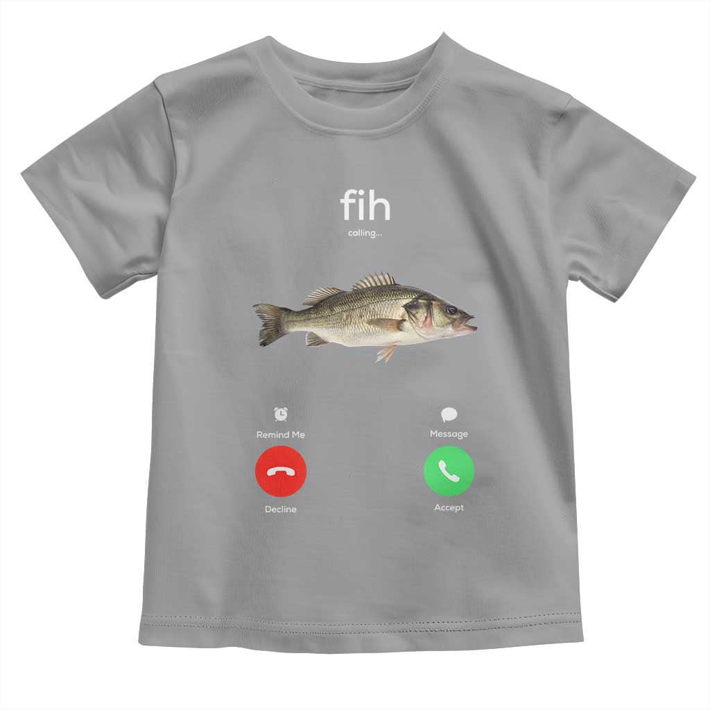 Fih Calling Funny Fish Toddler T Shirt Fishing Lover Hilarious Phone Call Parody - Wonder Print Shop
