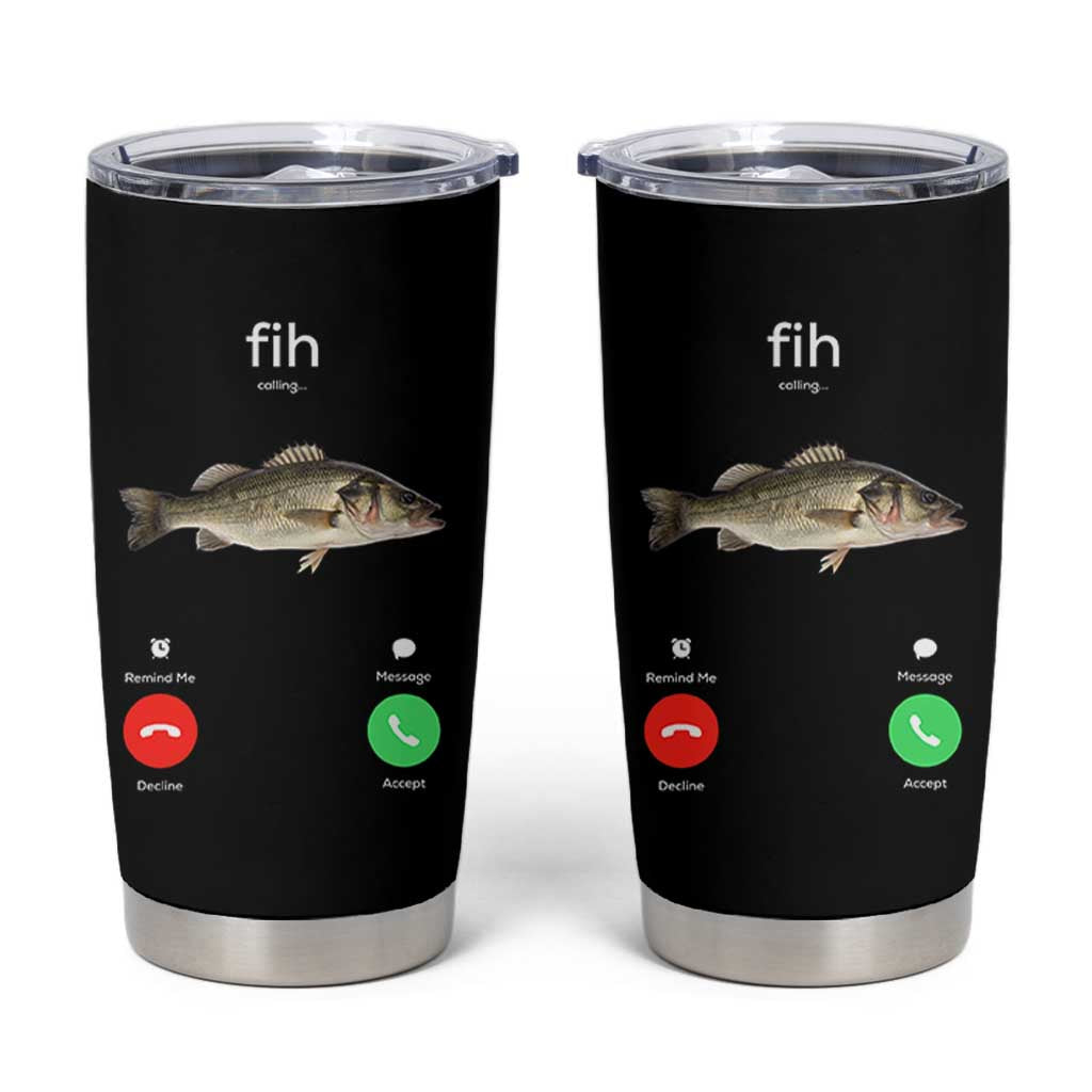 Fih Calling Funny Fish Tumbler Cup Fishing Lover Hilarious Phone Call Parody - Wonder Print Shop