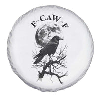 Funny Crow F Caw F Spare Tire Cover Gothic Raven and Moon TS02
