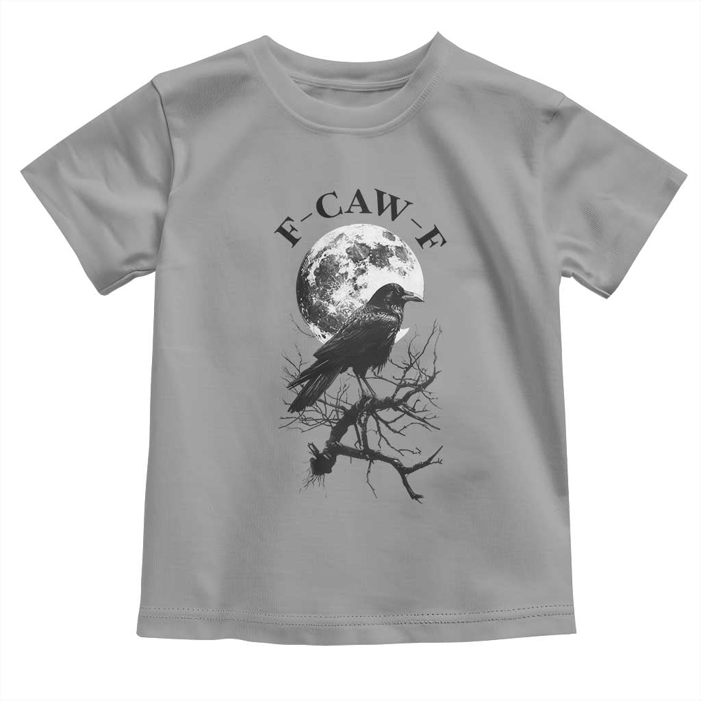Funny Crow F Caw F Toddler T Shirt Gothic Raven and Moon TS02