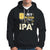 Beer Lover Hoodie My Blood Type Is IPA+ Funny IPA Positive Craft Beer Lovers - Wonder Print Shop