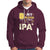 Beer Lover Hoodie My Blood Type Is IPA+ Funny IPA Positive Craft Beer Lovers - Wonder Print Shop