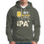 Beer Lover Hoodie My Blood Type Is IPA+ Funny IPA Positive Craft Beer Lovers - Wonder Print Shop