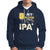 Beer Lover Hoodie My Blood Type Is IPA+ Funny IPA Positive Craft Beer Lovers - Wonder Print Shop