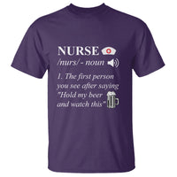 Funny Nurse T Shirt Nurse Definition Hold My Beer Saying Sarcastic Funny Nurse - Wonder Print Shop