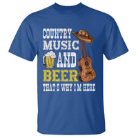 Beer Lover T Shirt Country Music And Beer That's Why I'm Here Western Drinking - Wonder Print Shop