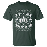 Beer Lover T Shirt Country Music And Beer That's Why I'm Here Funny Drinking - Wonder Print Shop