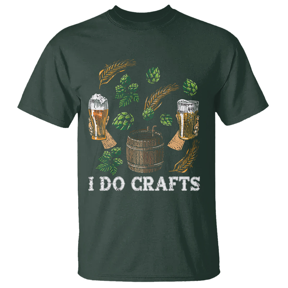 Beer Lover T Shirt I Do Crafts Beer Funny Home Brewing Vintage Craft Beer Lover - Wonder Print Shop