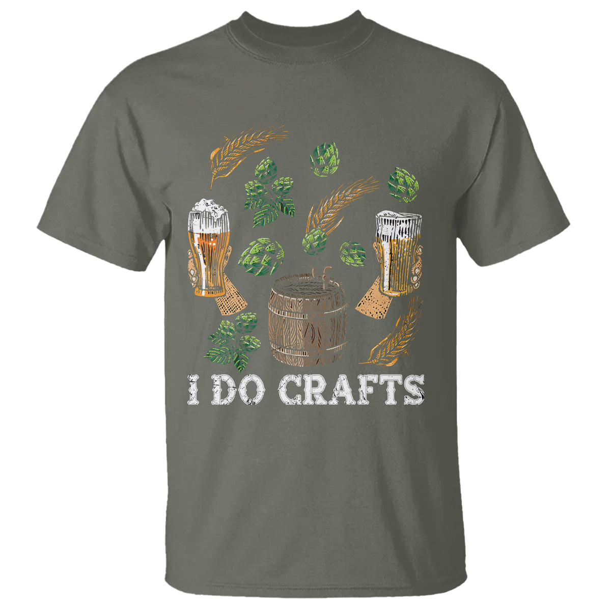 Beer Lover T Shirt I Do Crafts Beer Funny Home Brewing Vintage Craft Beer Lover - Wonder Print Shop
