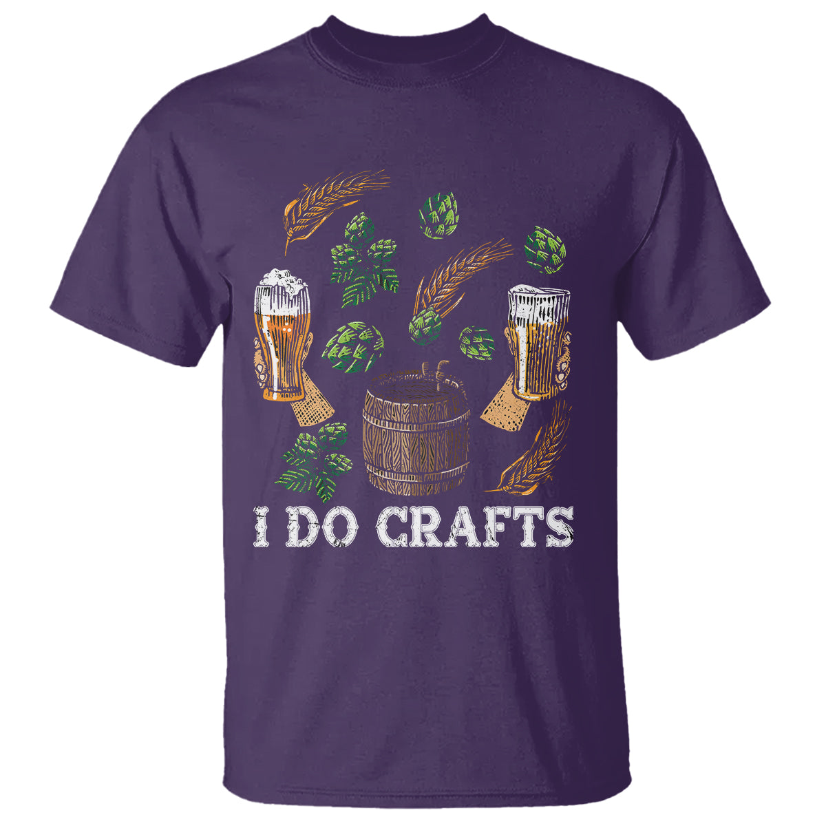 Beer Lover T Shirt I Do Crafts Beer Funny Home Brewing Vintage Craft Beer Lover - Wonder Print Shop