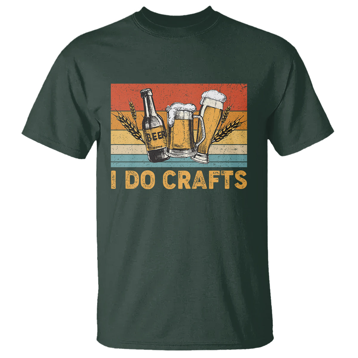 Beer Lover T Shirt I Do Crafts Beer Retro Home Brewing Vintage Craft Beer Lover - Wonder Print Shop