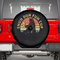 Funny Beer Lover Spare Tire Cover Shuh Duh Fuh Cup Retro Bear Drinking Camping