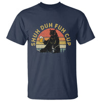 Beer Lover T Shirt Shuh Duh Fuh Cup Retro Funny Bear Drinking Beer Camping - Wonder Print Shop