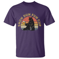 Beer Lover T Shirt Shuh Duh Fuh Cup Retro Funny Bear Drinking Beer Camping - Wonder Print Shop