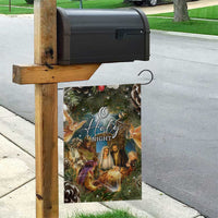 O Holy Night Nativity Scene Garden Flag Christian Christmas Angels and Baby Jesus - Wonder Print Shop