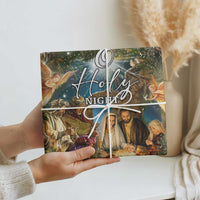 O Holy Night Nativity Scene Wrapping Paper Christian Christmas Angels and Baby Jesus - Wonder Print Shop