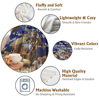 Luke 2:11 Bible Verse Nativity Throw Blanket Religious Christmas Holy Family Scripture - Wonder Print Shop