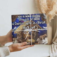 Luke 2:11 Bible Verse Nativity Wrapping Paper Religious Christmas Holy Family Scripture - Wonder Print Shop
