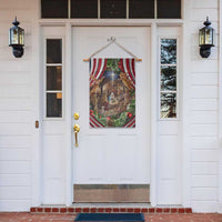 Patriotic Nativity Scene Garden Flag American Flag Christian Christmas Baby Jesus and Angels Under the Star - Wonder Print Shop