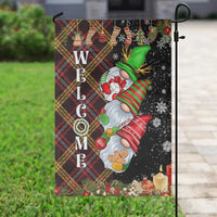 Christmas Gnome Welcome Garden Flag Cute Holiday Gnomes with Plaid and Candy Cane Winter - Wonder Print Shop