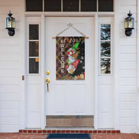 Christmas Gnome Welcome Garden Flag Cute Holiday Gnomes with Plaid and Candy Cane Winter - Wonder Print Shop
